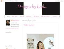 Tablet Screenshot of designsbylaila.com